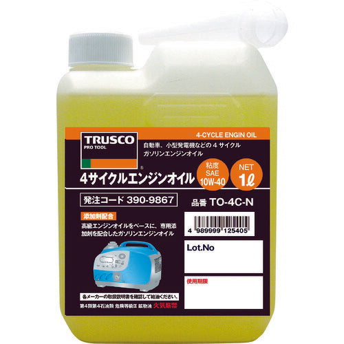 TRUSCO 4サイクルエンジンオイル1L TO4CN トラスコ