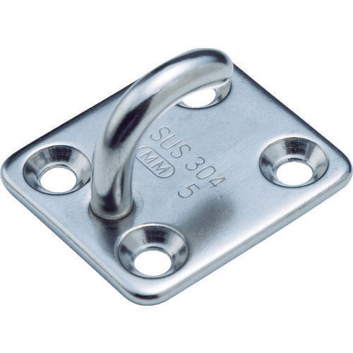 TRUSCO ステンレスオープンアイプレート5mm (1個=1袋) TOIP5 トラスコ