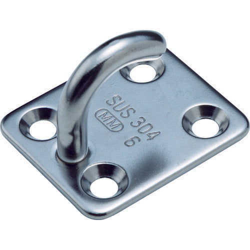 TRUSCO ステンレスオープンアイプレート6mm (1個=1袋) TOIP6 トラスコ