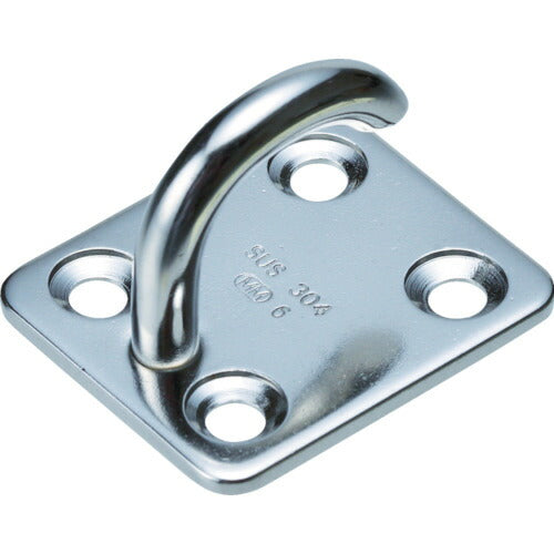 TRUSCO ステンレスオープンアイプレート8mm (1個=1袋) TOIP8 トラスコ