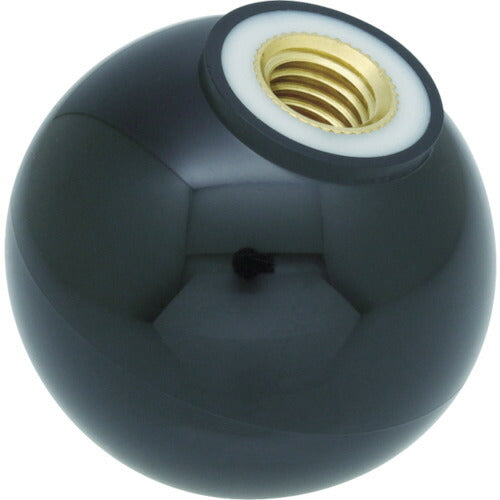 TRUSCO 樹脂製握リ玉 金具付黒 32XM10mm (20個入) TPC3210BK トラスコ