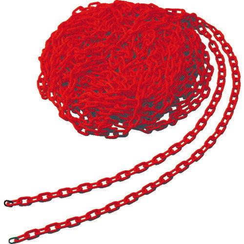 TRUSCO プラチェーン 6MMX30M レッド TPC6R トラスコ