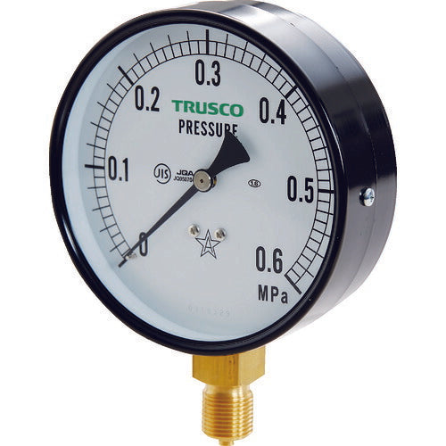 TRUSCO JIS汎用圧力計A型100φ 圧力レンジ0.0~0.60MPa TPG1000.6 トラスコ
