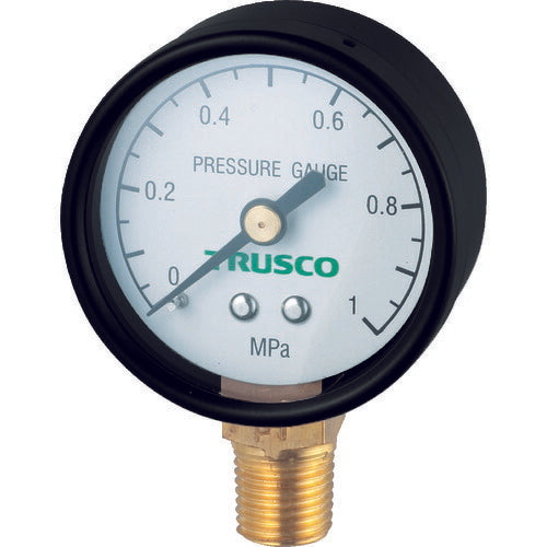 TRUSCO 圧力計 表示板径Φ40 立型口径R1/8表示 TPG40A トラスコ