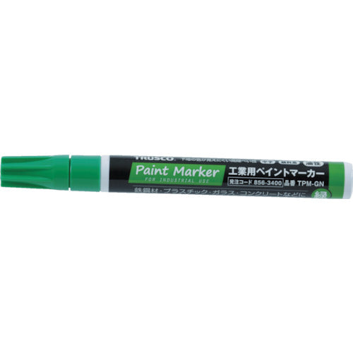 TRUSCO 工業用ペイントマーカー油性中字 緑 TPMGN トラスコ