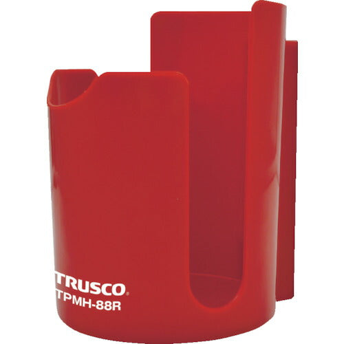 TRUSCO 樹脂マグネット缶ホルダー 赤 80mm TPMH88R トラスコ