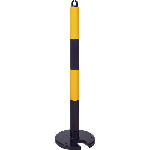 TRUSCO ヤワラカPUポール イエロー・ブラック 88cm アンカー穴10mm付 屋内外型タイプ TPP05A トラスコ