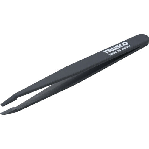 TRUSCO プラスチック製ピンセット 120mm 先平細型 TPP233 トラスコ