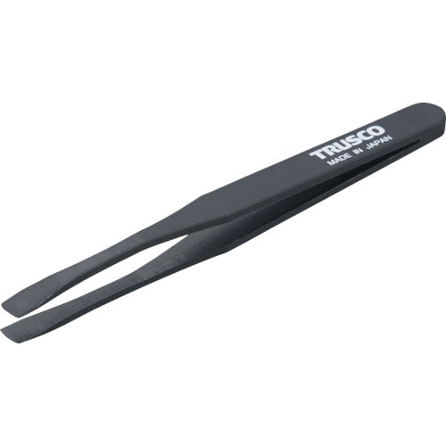TRUSCO プラスチック製ピンセット 120mm 先丸平型 TPP234 トラスコ