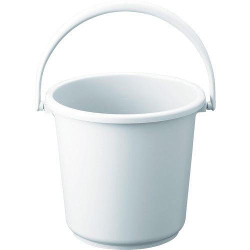 TRUSCO PPカラーバケツ 15L 白 TPPB15W トラスコ