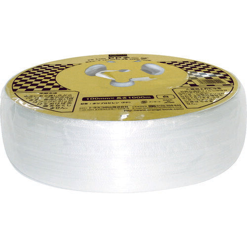 TRUSCO PPテープ 幅100mmX長サ1000m 白 メンコ付 TPPD100W トラスコ