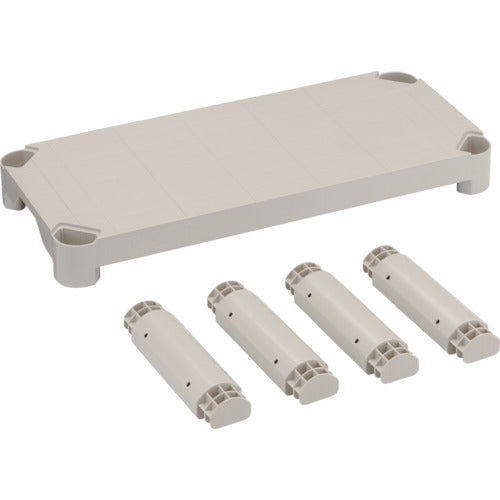 TRUSCO プラ棚用 棚板セット軽量型 脚付 800X350 TPT234S トラスコ