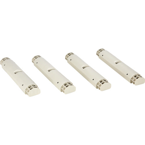 TRUSCO プラ棚用 脚ノミ4本セット 高サ372mm用 ネオグレー TPT372KA トラスコ