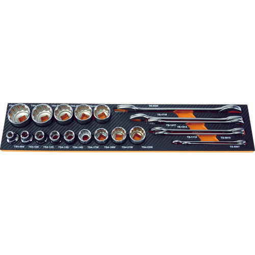 TRUSCO EVAフォーム 黒×オレンジ 3段式工具箱用 TPT55SF1 トラスコ