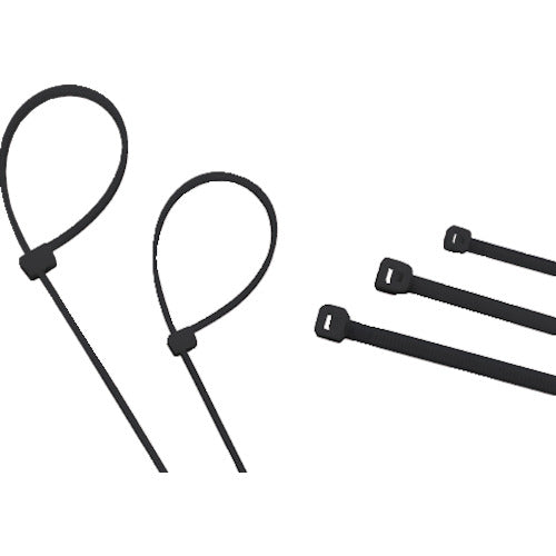 TRUSCO ケーブルタイ 幅1.9mmX80mm 最大結束Φ17 耐候性 100本入 TRCVJ80W トラスコ