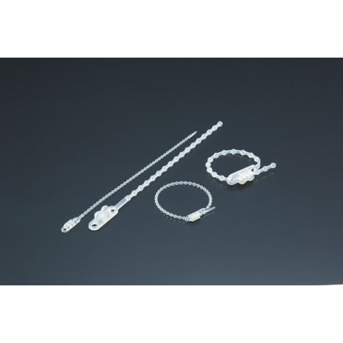 TRUSCO ダブルヘッドノットタイ 幅3.6mmX180mm最大結束φ46白 TRKTV180E トラスコ