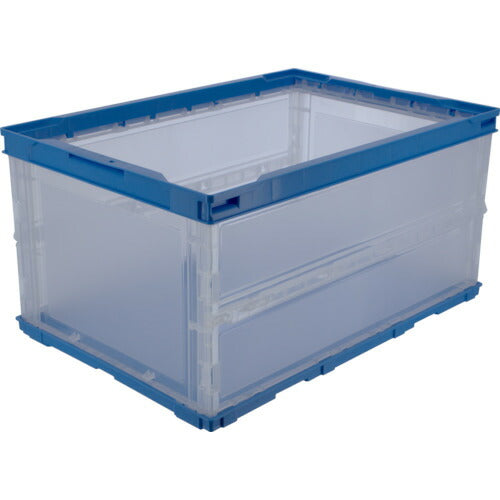 TRUSCO 薄型折リタタミコンテナ 40L 透明 TRO40B TM トラスコ