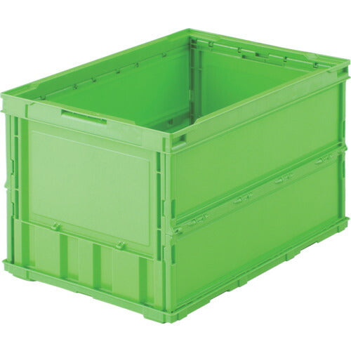 TRUSCO 薄型折リタタミコンテナ 50L 緑 TRO50B GN トラスコ