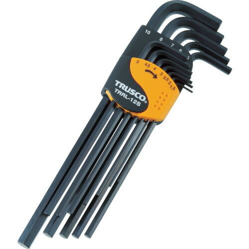 TRUSCO 六角棒レンチセット ロングタイプ 12本組 TRRL12S トラスコ