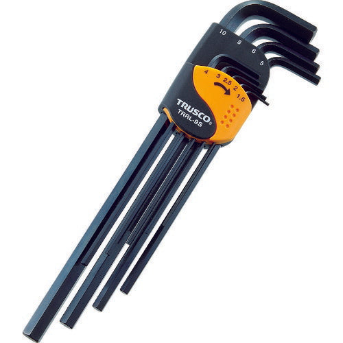 TRUSCO 六角棒レンチセット ロングタイプ 9本組 TRRL9S トラスコ