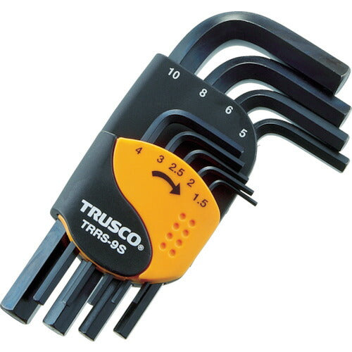 TRUSCO 六角棒レンチセット ショートタイプ 9本組 TRRS9S トラスコ