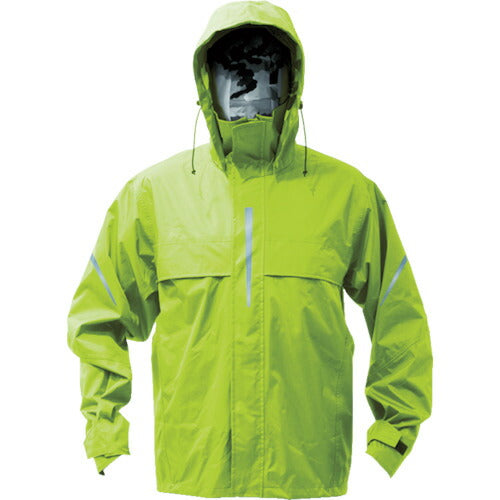 TRUSCO ベンチレーション(通気口)付レインスーツ ライム LL TRW36084LL トラスコ