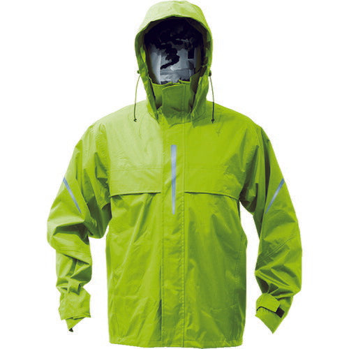 TRUSCO ベンチレーション(通気口)付レインスーツ ライム S TRW36084S トラスコ