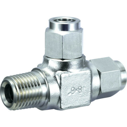 TRUSCO SUSメイルランティ 適用チューブ径10X8 ネジR3/8 TS1003RT トラスコ