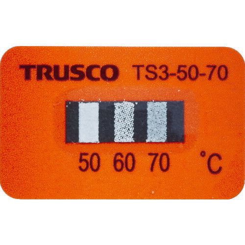 TRUSCO 温度シール3点表示不可逆性50℃~70℃(40枚入リ) TS35070 トラスコ