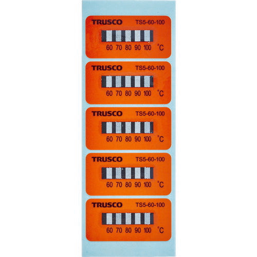 TRUSCO 温度シール5点表示不可逆性60℃~100℃(40枚入リ) TS560100 トラスコ