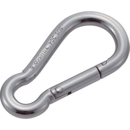 TRUSCO ステンレススナップフック B型 線径Φ6×開口9mm (2個入) TSF6B トラスコ