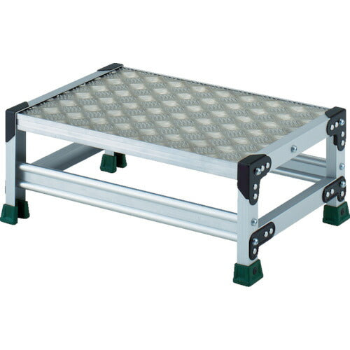 TRUSCO アルミ合金製作業台 縞鋼板 1段 高サ0.25m 600X400 TSFC1625 トラスコ