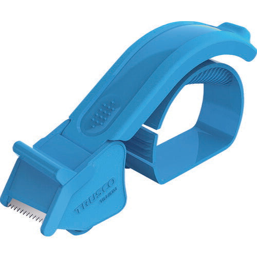 TRUSCO 樹脂製テープカッター スカイブルー色 50ミリ幅 TSJ50M トラスコ
