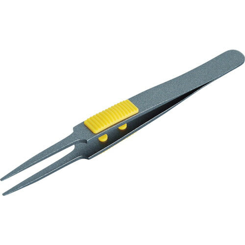 TRUSCO ラバーグリップ付ピンセット 非粘着タイプ 120mm 先丸型 TSP226 トラスコ