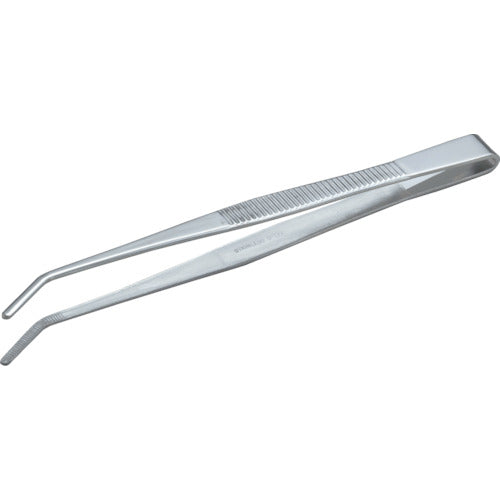 TRUSCO ステンレス製ピンセット 150mm 曲ギザ付 TSP24 トラスコ