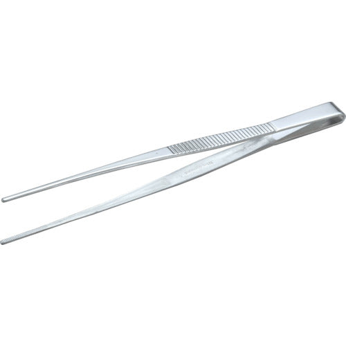 TRUSCO ステンレス製ピンセット 180mm 直ギザ付 TSP37 トラスコ