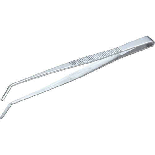 TRUSCO ステンレス製ピンセット 180mm 曲ギザ付 TSP38 トラスコ