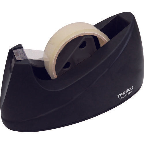 TRUSCO コア両用テープカッター ブラック TTC118BK トラスコ