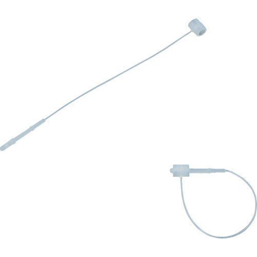 TRUSCO タグ付ケ用ループ80mm ナチュラル 100本入 TTF80NR トラスコ