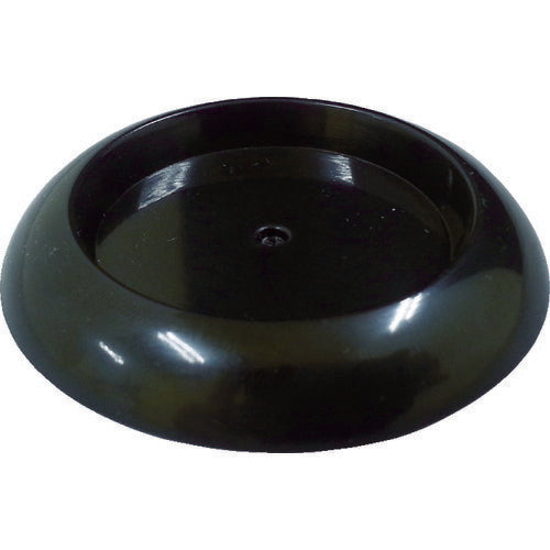 TRUSCO キャスタ-用受ケ皿 ゴム付 60MM 黒 TUR600BK トラスコ