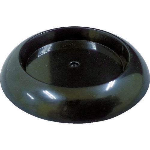 TRUSCO キャスタ-用受ケ皿 ゴム付 60MM 黒 12個入 TUR600BK12 トラスコ