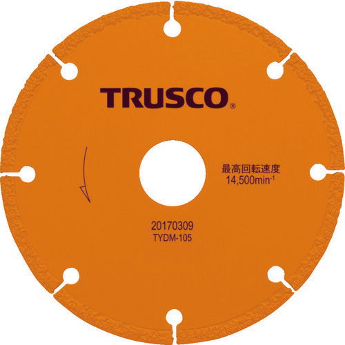 TRUSCO 溶着ダイヤモンドカッター マルチタイプ 105mm TYDM105 トラスコ
