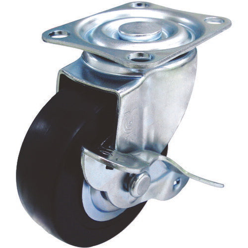 TRUSCO TYSシリーズ 自在 SP付 ゴム車50mm TYSB50 トラスコ