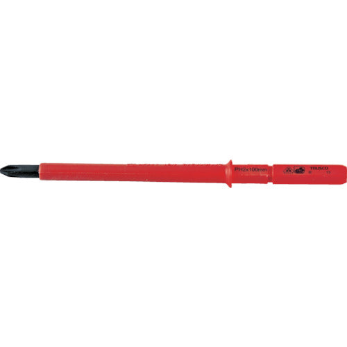 TRUSCO 絶縁差替式ドライバー(マグネット入リ) (+NO.0X60mm) TZDS0 トラスコ