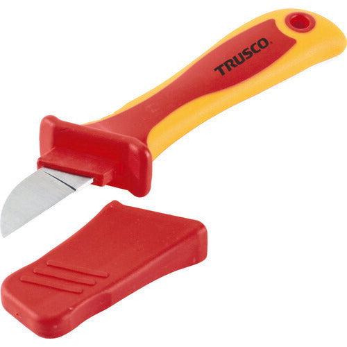 TRUSCO 絶縁電工ナイフ(ストレート刃タイプ) 200mm TZEN200S トラスコ