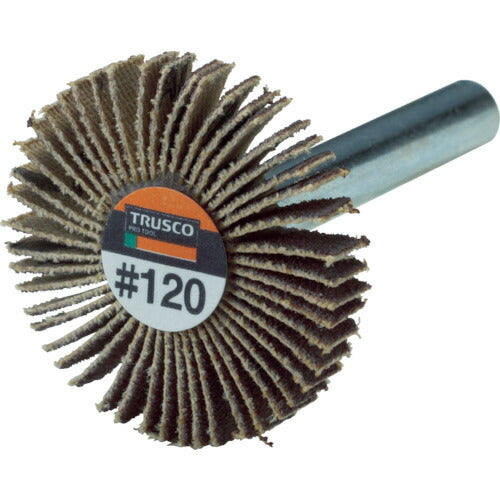 TRUSCO 薄型フラップホイール 30X5X6 #120 5個入 UF3005120 トラスコ
