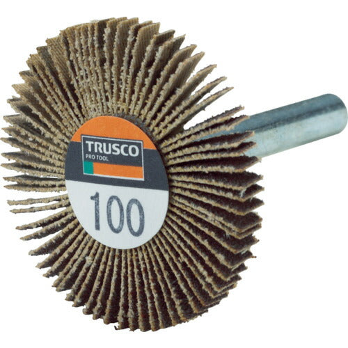 TRUSCO 薄型フラップホイール 40X5X6 #100 5個入 UF4005100 トラスコ