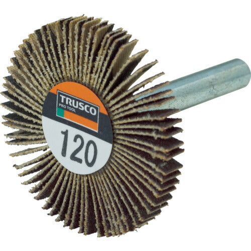 TRUSCO 薄型フラップホイール 40X5X6 #120 5個入 UF4005120 トラスコ