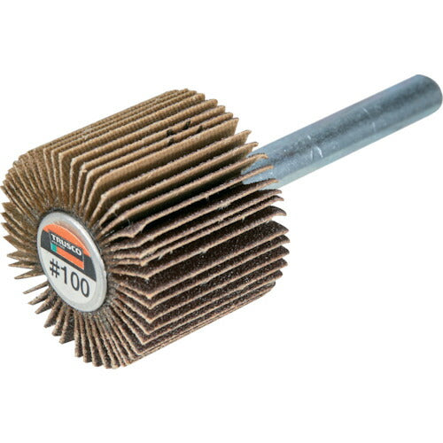TRUSCO フラップホイール 外径40X幅15X軸径6 (5個入) #100 100# UF4015 100 トラスコ