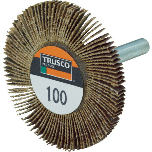 TRUSCO 薄型フラップホイール 50X5X6 #100 5個入 UF5005100 トラスコ